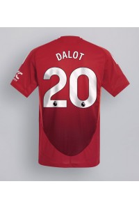 Fotbalové Dres Manchester United Diogo Dalot #20 Domácí Oblečení 2024-25 Krátký Rukáv